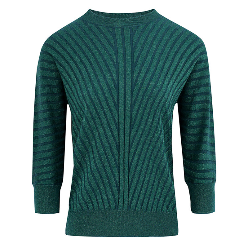 時(shí)尚與舒適并存 敦奴DUNNU墨綠金蔥針織衫評(píng)測(cè)